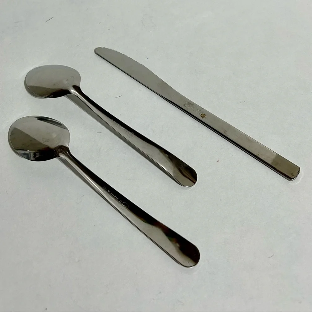 Tramontina Brazil Lot of 3 Stainless Replacement Silverware 2 Spoons 1 Knife
